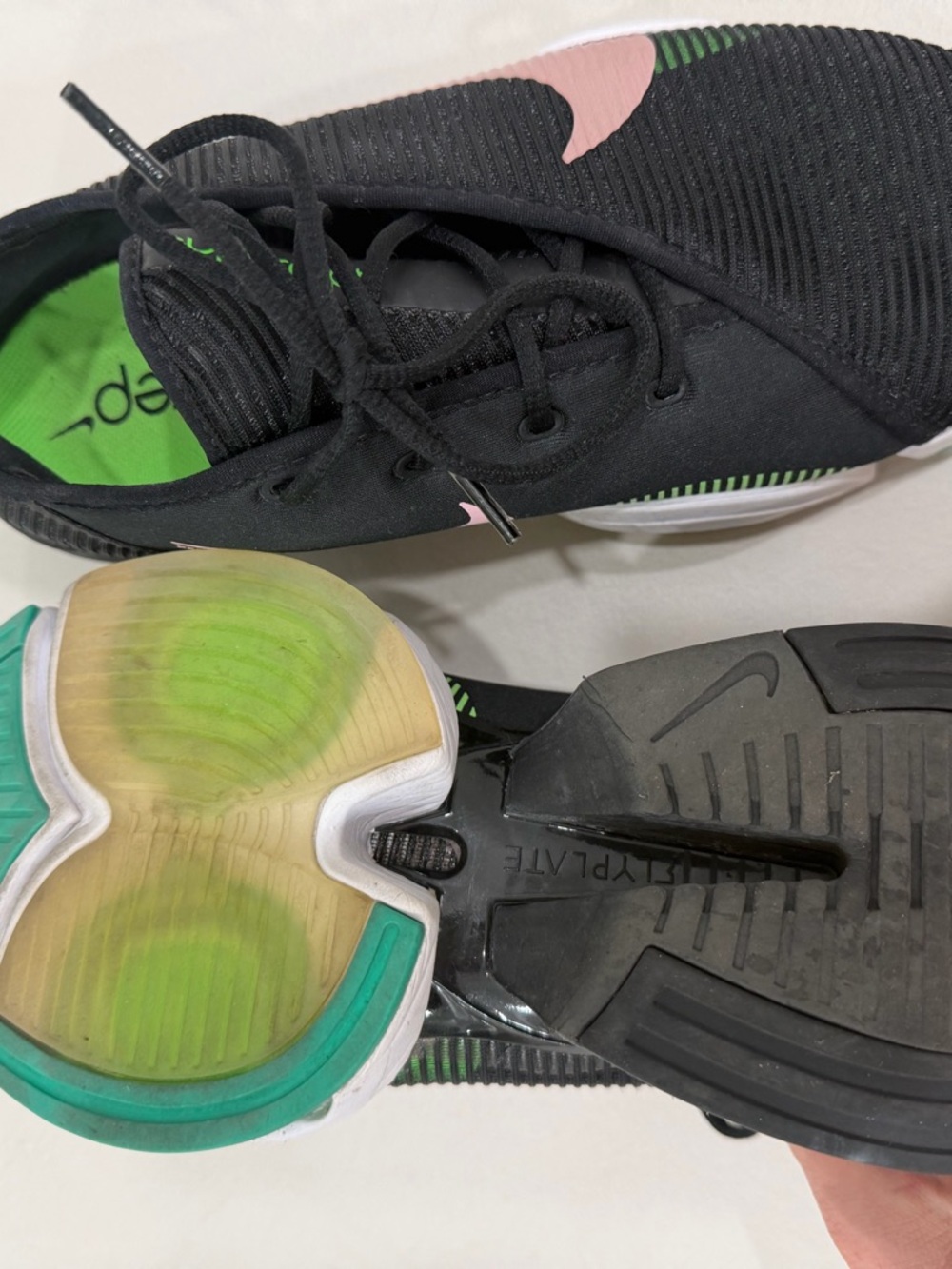 Nike Women’s Air Zoom SuperRep Training Shoe - Black/Pink/Green - Picture 6 of 6
